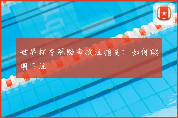 世界杯夺冠赔率投注指南：如何聪明下注
